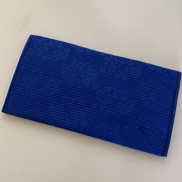 Royal blue Asian print wallet - Picture 4 of 8